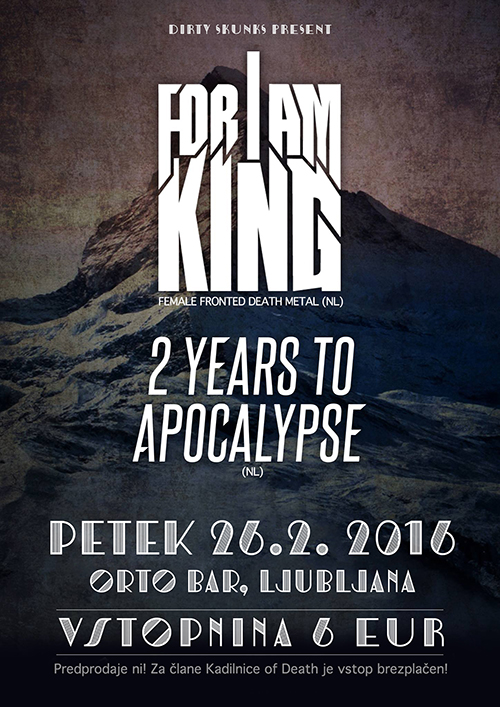 For I Am King, 2 Years to Apocalypse