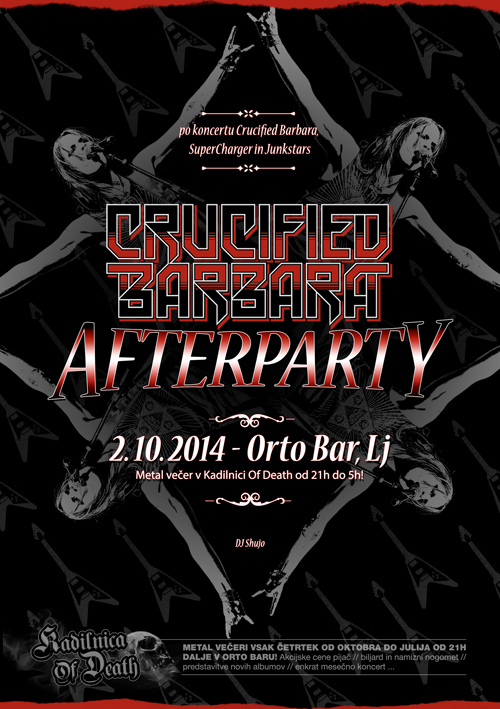 Kadilnica Of Death: Crucified Barbara Afterparty