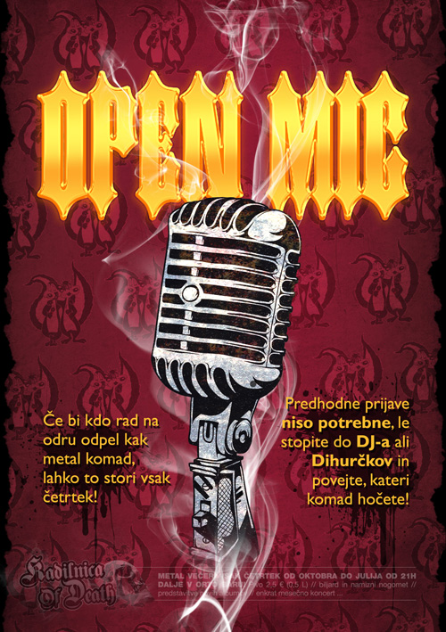 Kadilnica Of Death: Open Mic Metal Karaoke