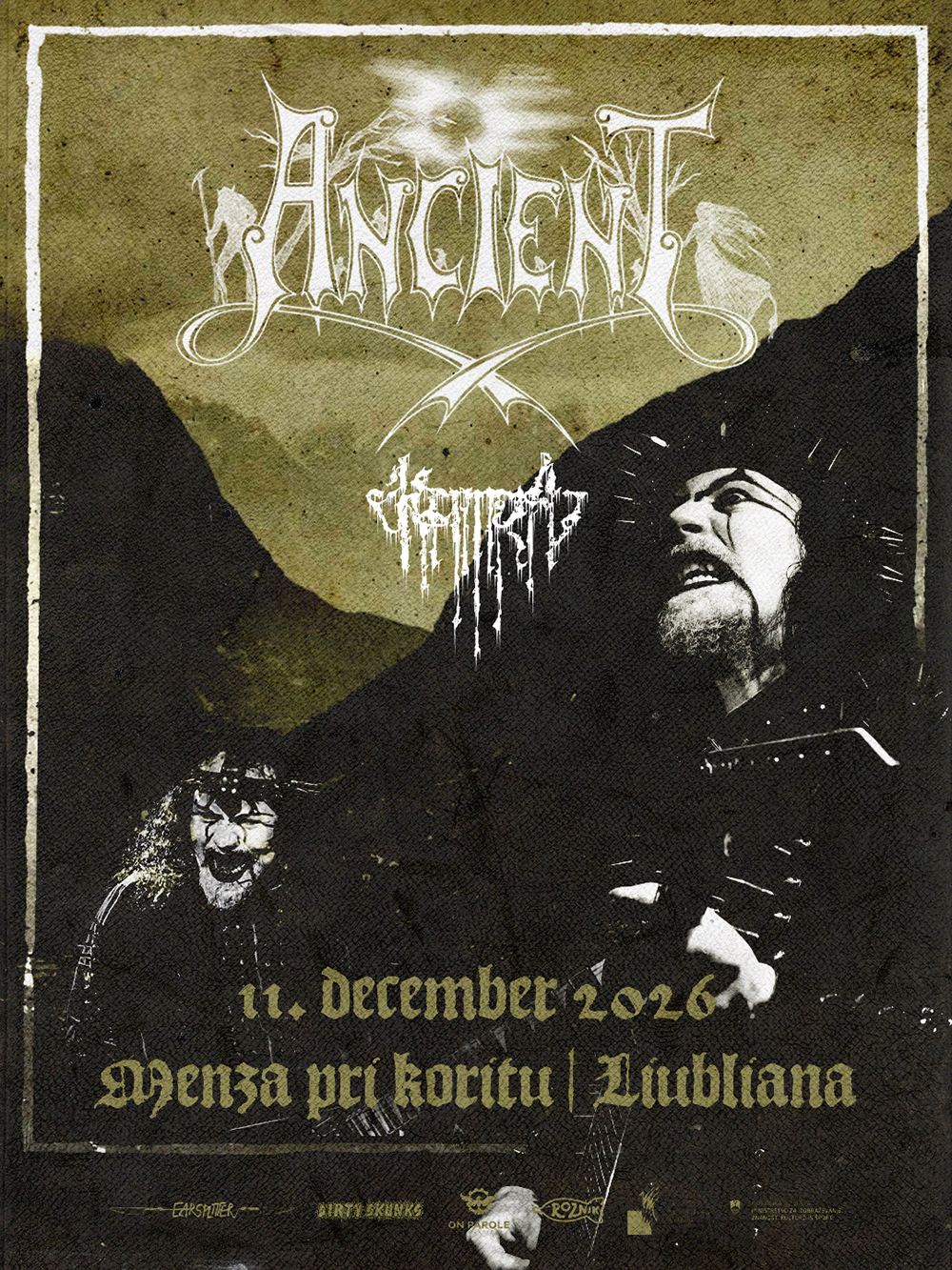 11.12.2026 - Ancient (Nor), Kamra (Slo) @ Menza pri koritu, Metelkova, Ljubljana