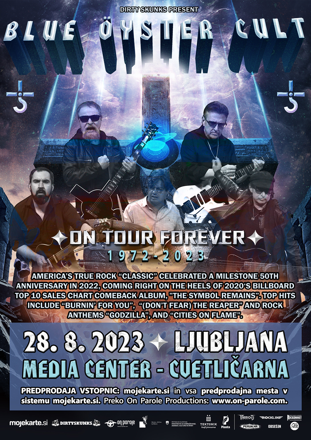 28.08.2023 - Blue Öyster Cult (USA) @ Media Center, Ljubljana