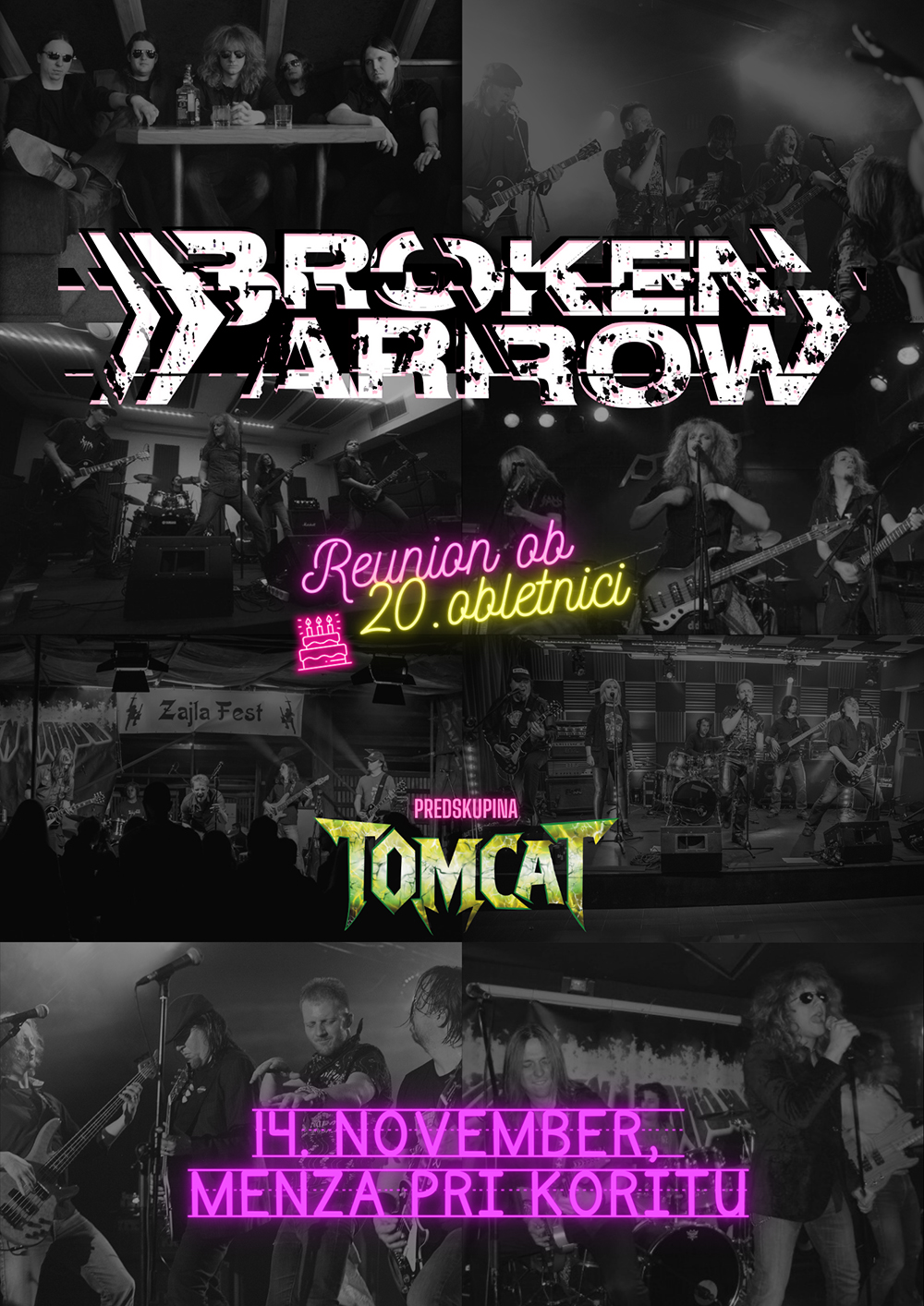 14.11.2025 - Broken Arrow (Slo), Tomcat (Slo) @ Menza pri koritu, Metelkova, Ljubljana