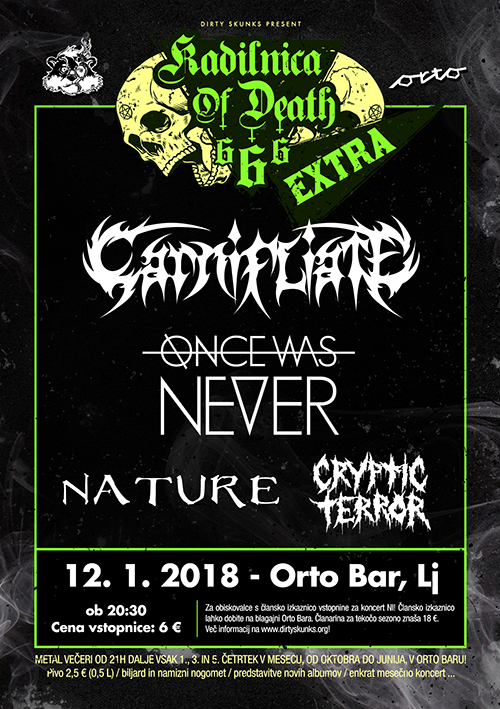 Kadilnica of Death Extra: Carnifliate (Si), Once Was Never (Si), Nature (Si), Cryptic Terror (Si)