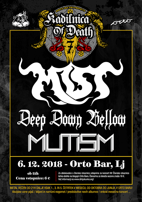 Kadilnica of Death: Mist (Si), Deep Down Bellow (Si), Mutism (Si)