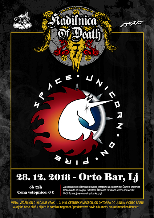 Kadilnica of Death Extra: Prednovoletni ur w/ Space Unicorn On Fire (Si) &amp; Metal Dedek Mraz