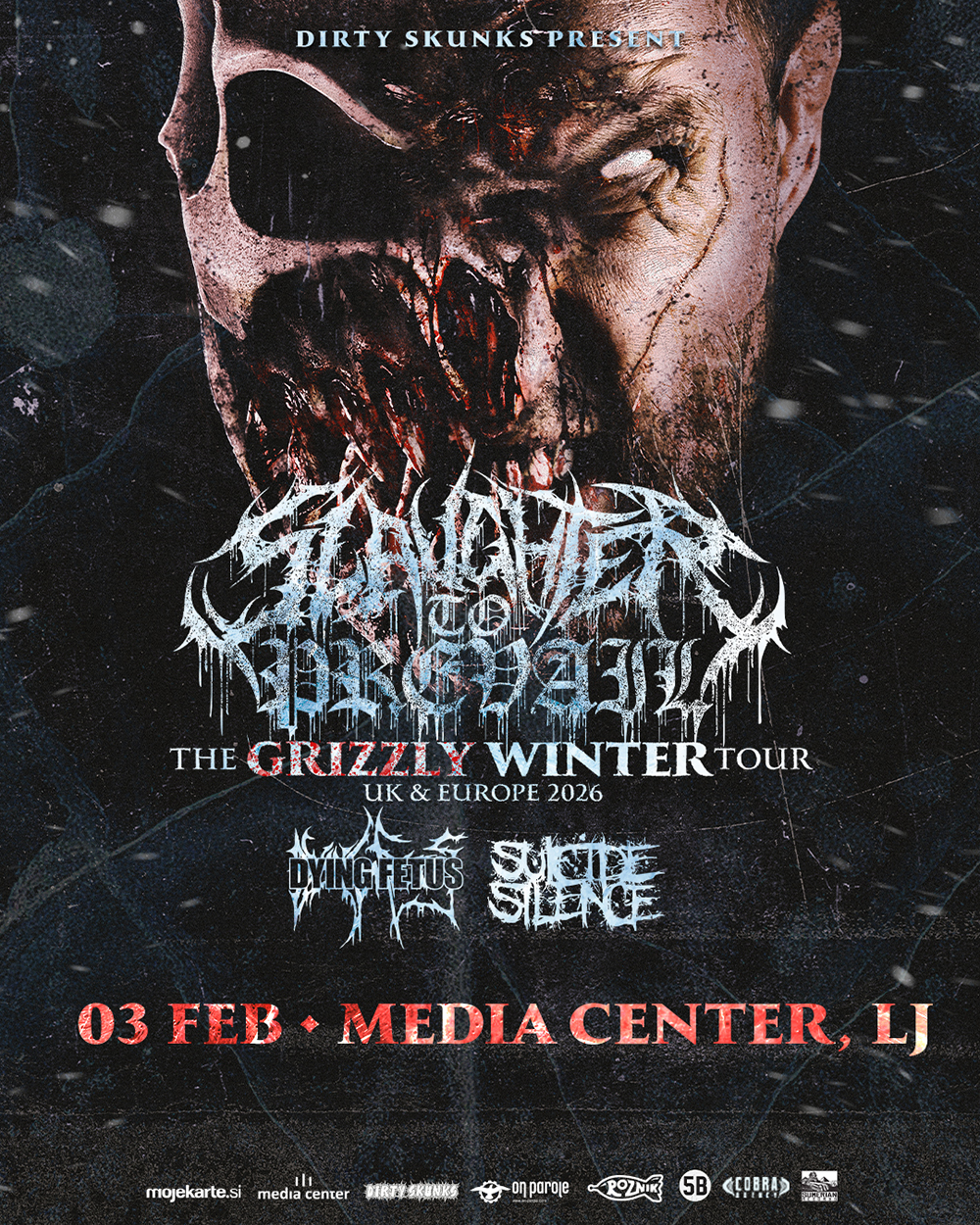 03.02.2026 - Slaughter to Prevail (Rus/USA), Dying Fetus (USA), Suicide Silence (USA) @ Media Center, Ljubljana
