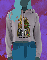 DS Die Hard Girlie Cropped Hoodie