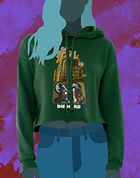 DS Die Hard Girlie Cropped Hoodie